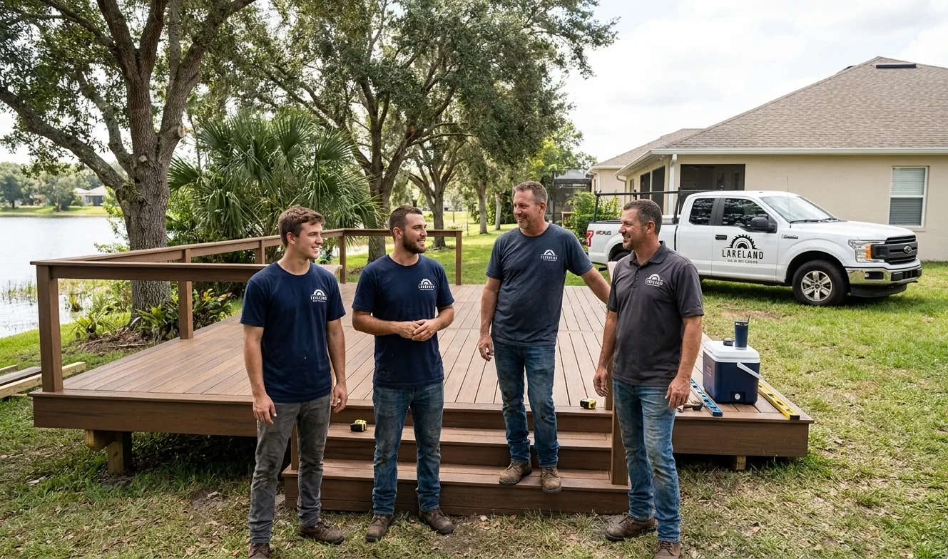 The Lakeland Deck Builders team